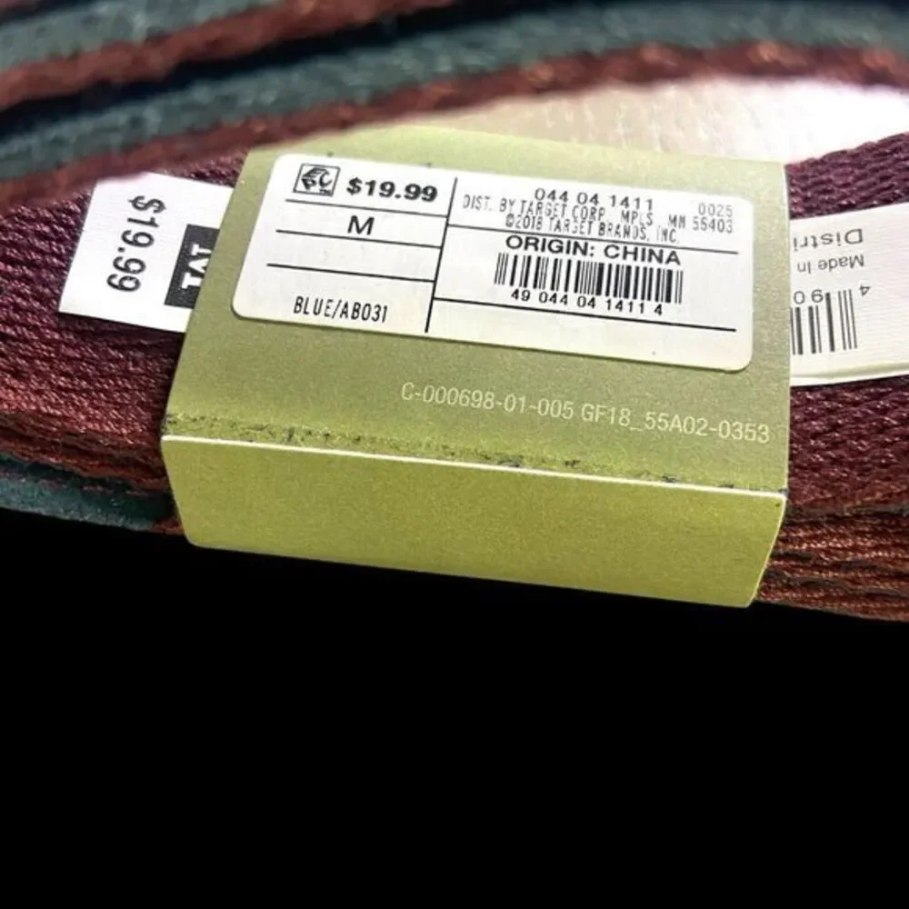 Goodfellow &‎ Co Men's Reversible Belt Blue Maroon Size Medium NWT